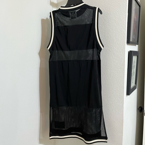 UNIF Black & white dress with mesh size XS - Picture 3 of 5